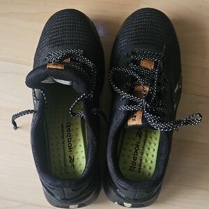 Reebok Men's Black and Orange Athletic Shoes